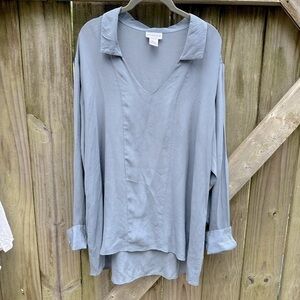 Soft Surroundings Blue Tunic Top